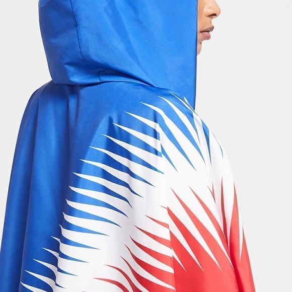 Nike USA Team Marathoner Poncho Jacket Dri-Fit Repel Size Small S Blue Olympics - Picture 8 of 12